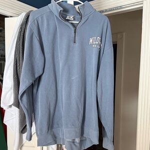 Comfort Colors Wildcat Blue Quarter-Zip Sweatshirt